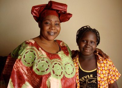 Rokia Kouyate with mother Aoua