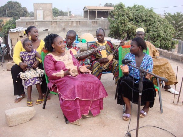 Rokia, mother, father and grandfather
