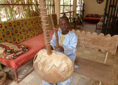 Salif Diabate con la kora